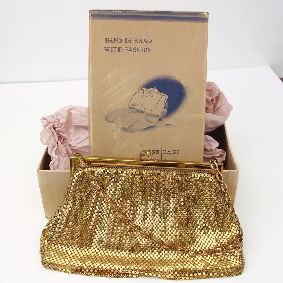 Whiting and Davis Mesh Purse Vintage Purse Vintage Handbag